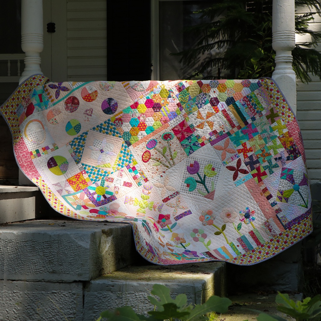 Green Tea & Sweet Beans Quilt Kit Sue Spargo Folk Art Quilts